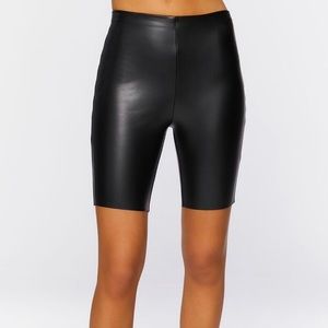 Faux Leather Pretty Little Thing Biker Shorts
